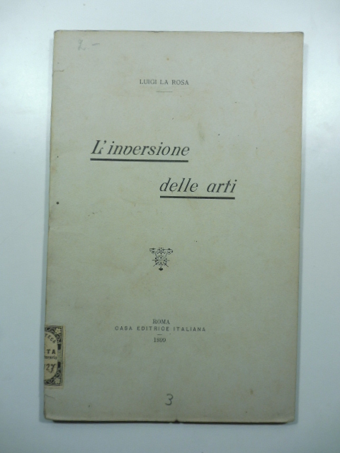 L'inversione delle arti
